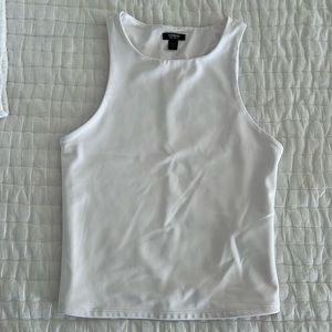 Express White Cropped Tank Top